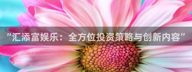恒行官网下载：“汇添富娱乐：全方位投资策略与创新内容”
